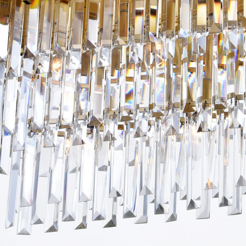 9 Light Pool Table Light With Medallion Gold Finish