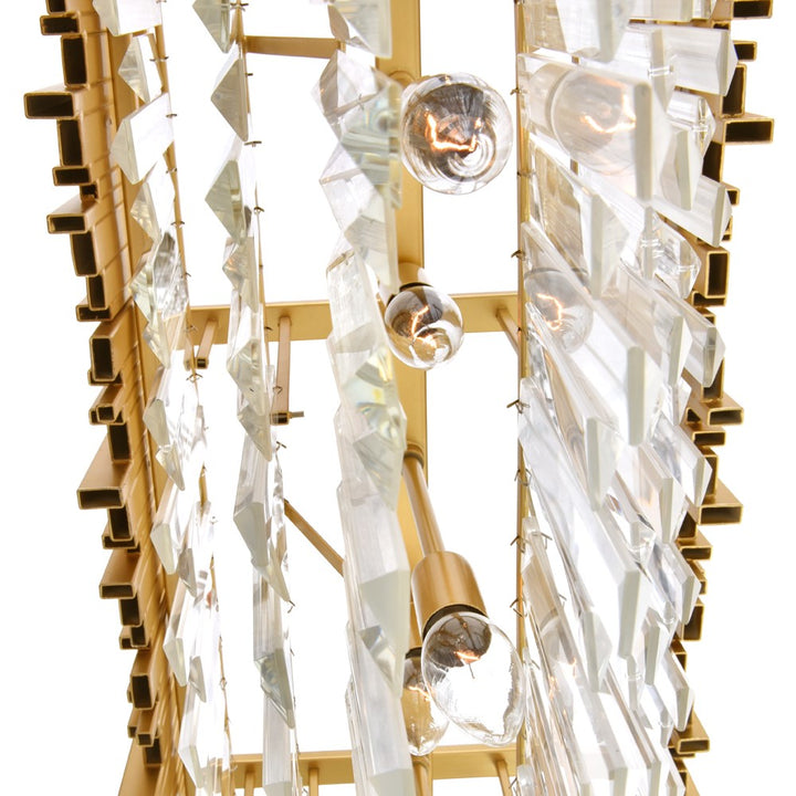 9 Light Pool Table Light With Medallion Gold Finish
