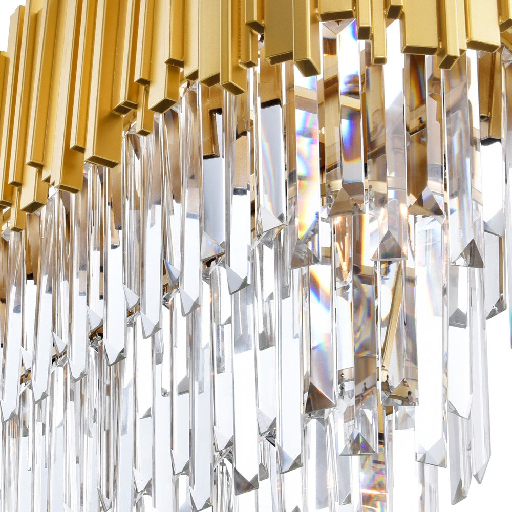 9 Light Pool Table Light With Medallion Gold Finish