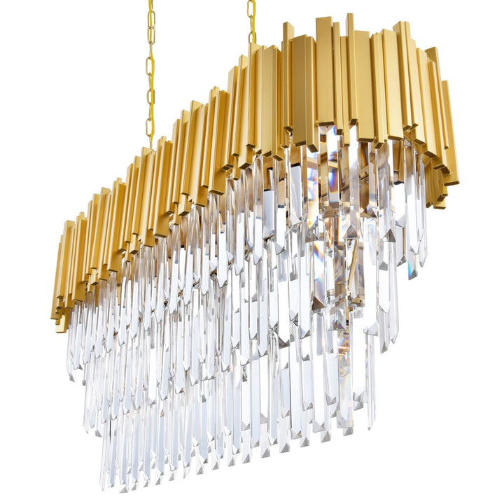 9 Light Pool Table Light With Medallion Gold Finish