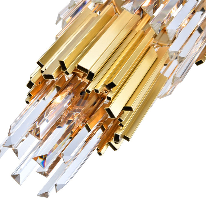 4 Light Down Mini Chandelier With Medallion Gold Finish
