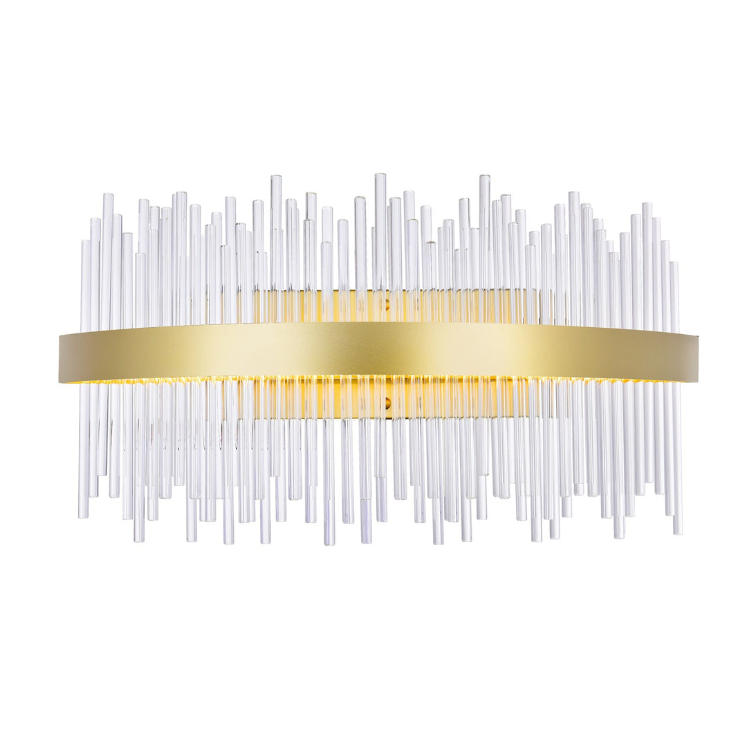 Led Wall Sconce With Medallion Gold Finish by CWI Lighting