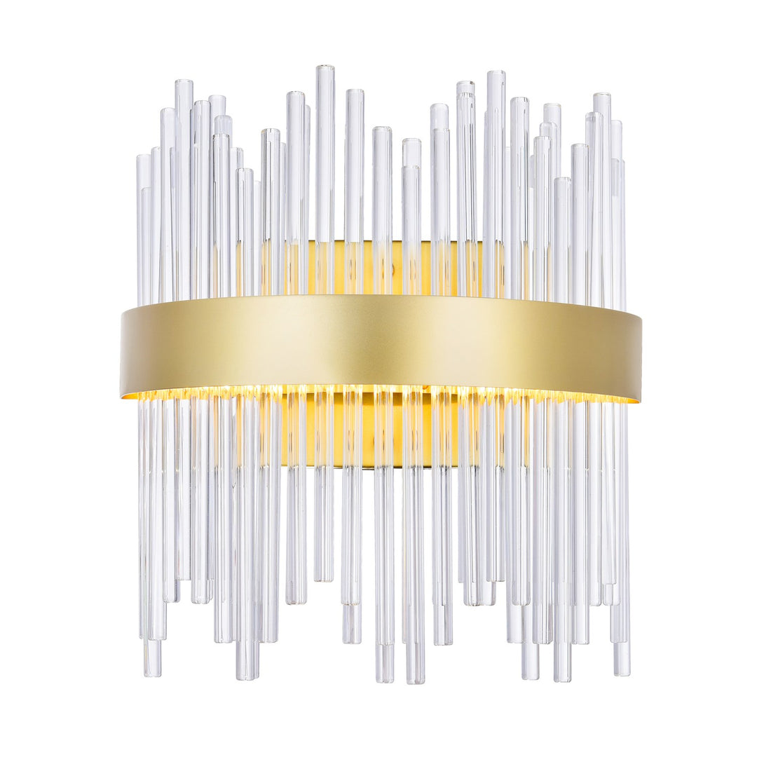 Led Wall Sconce With Medallion Gold Finish by CWI Lighting