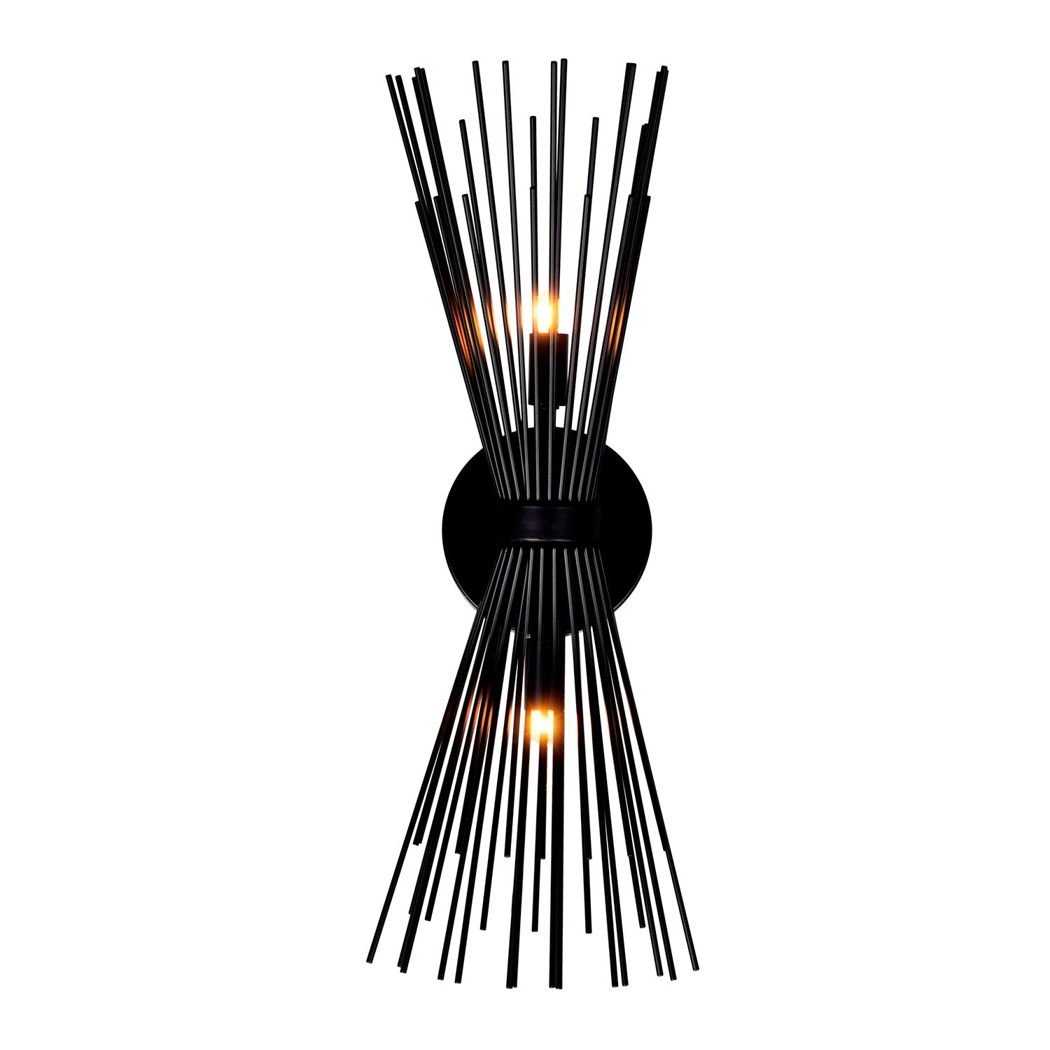 2 Light Wall Sconce With Black Finish by CWI Lighting