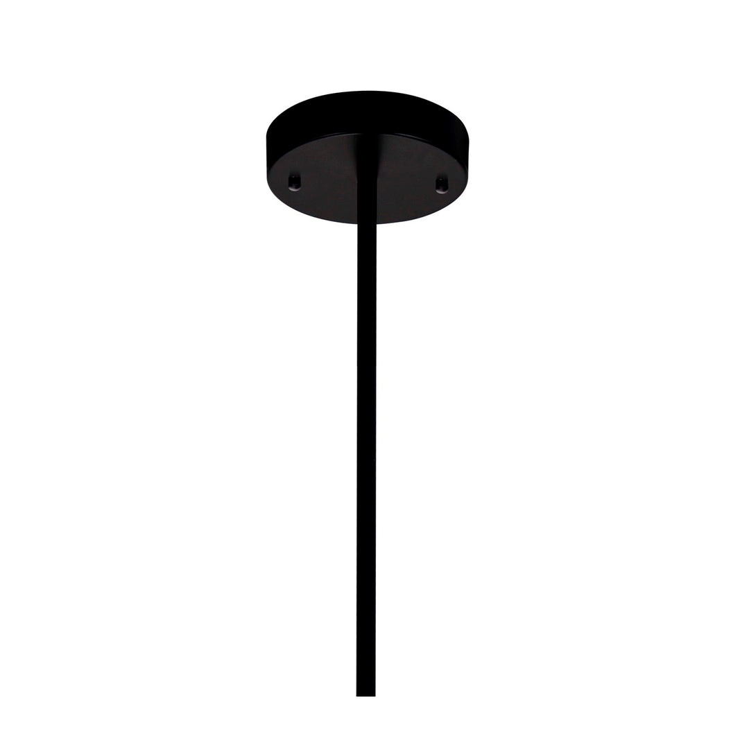 9 Light Chandelier With Black Finish