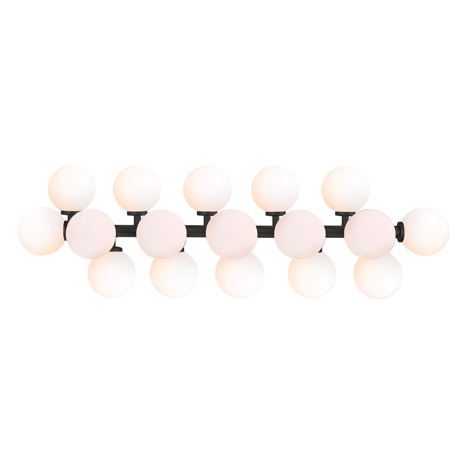 17 Light Wall Sconce With Black Finish by CWI Lighting