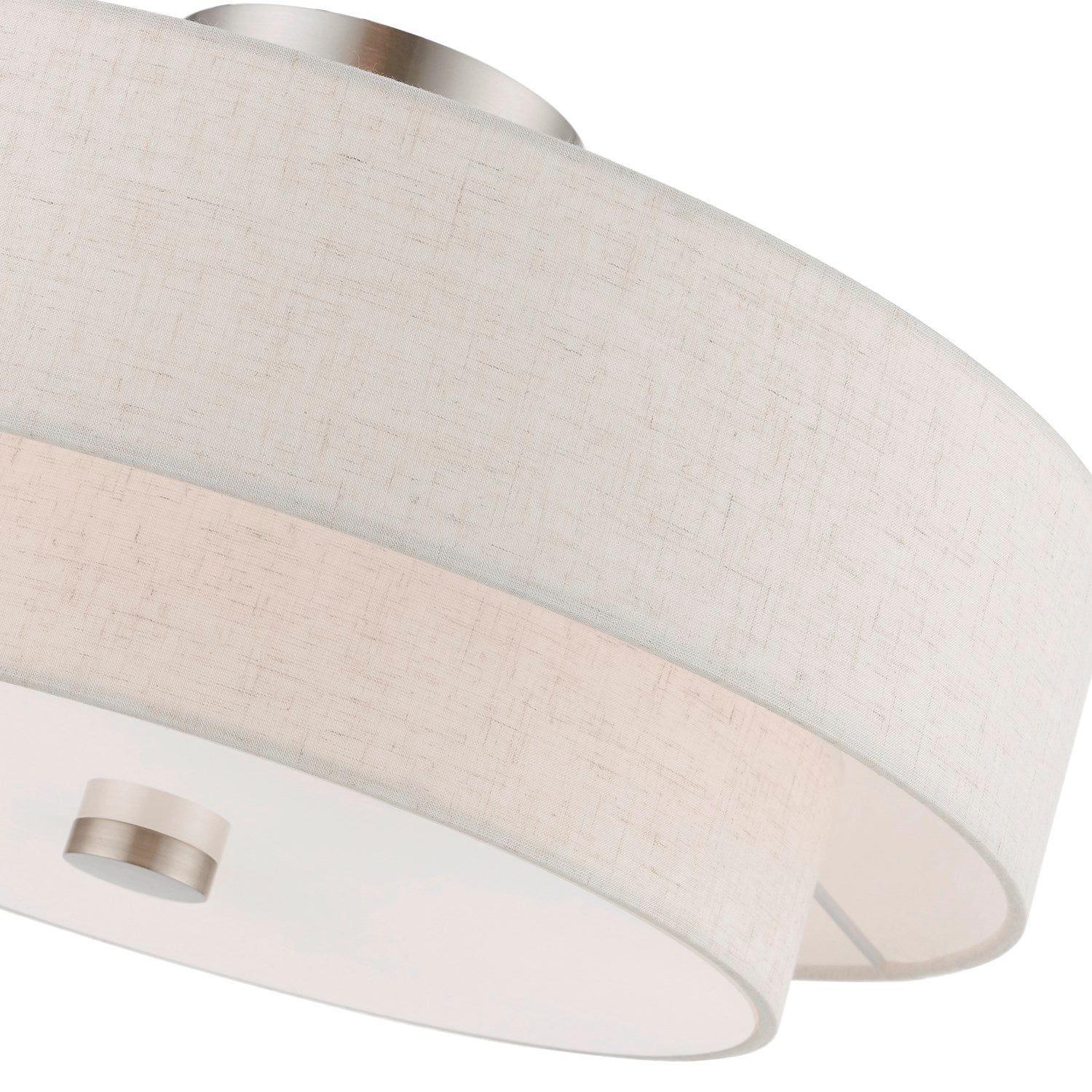 4 Light Brushed Nickel Semi-Flush