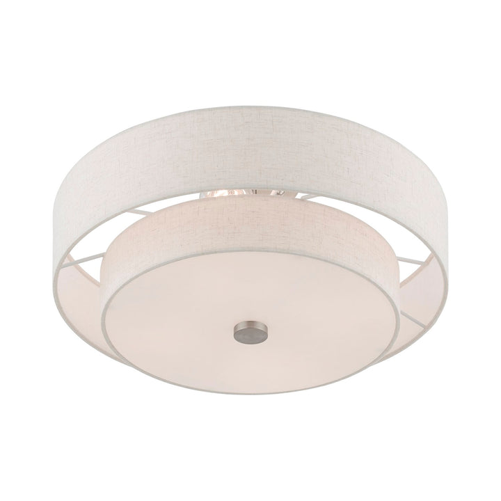 4 Light Brushed Nickel Semi-Flush