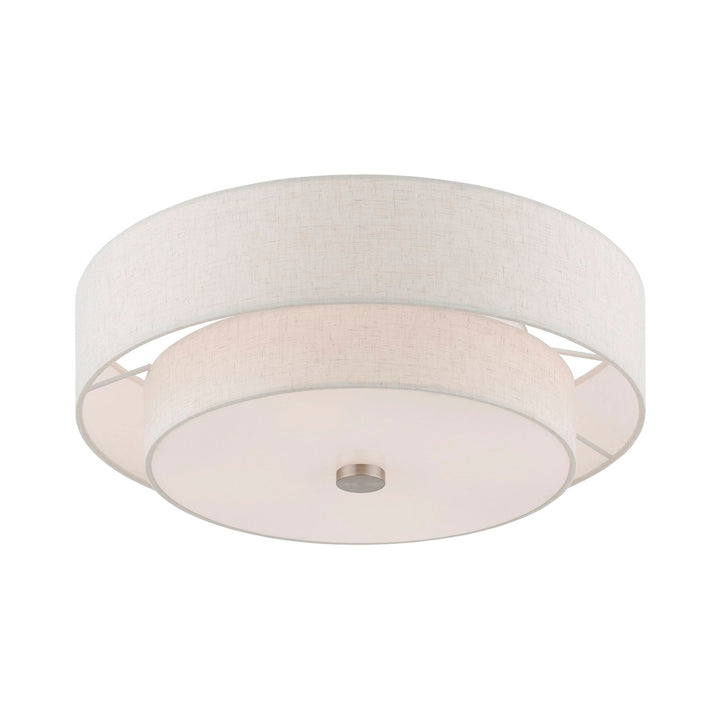 4 Light Brushed Nickel Semi-Flush