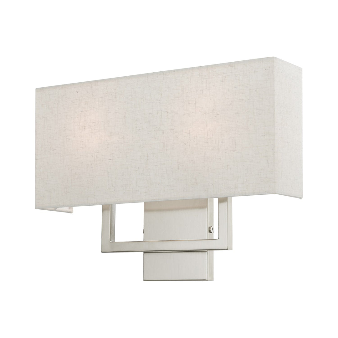 2 Light Brushed Nickel Ada Sconce by Livex Lighting