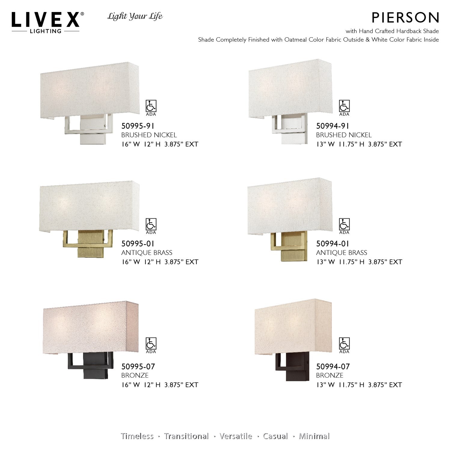 2 Light Antique Brass Ada Sconce