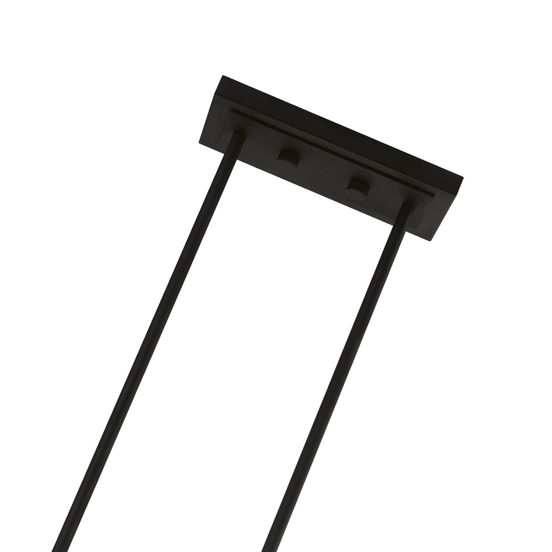 5 Light Black Linear Chandelier