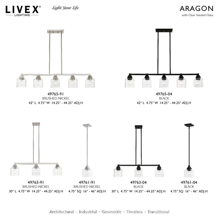 1 Light Brushed Nickel Mini Pendant