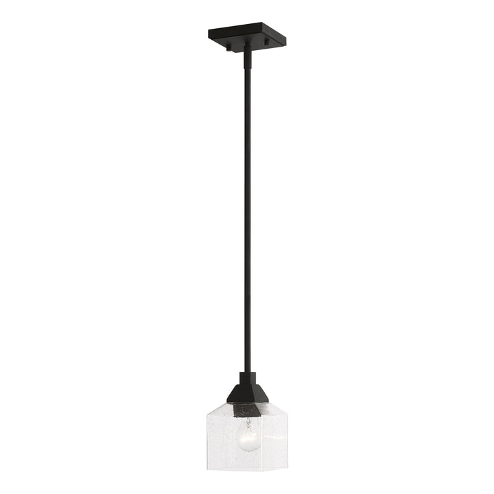 1 Light Black Mini Pendant by Livex Lighting