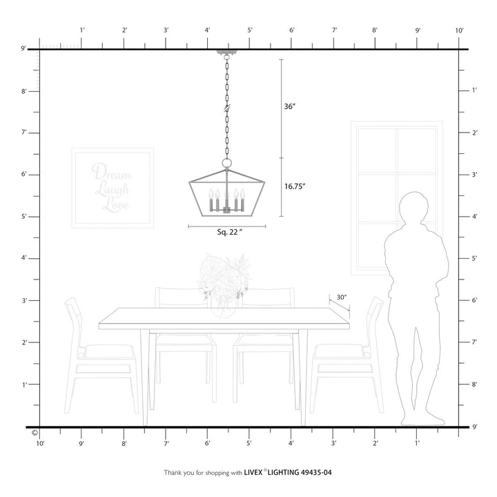 5 Light Black With Brushed Nickel Accents Chandelier