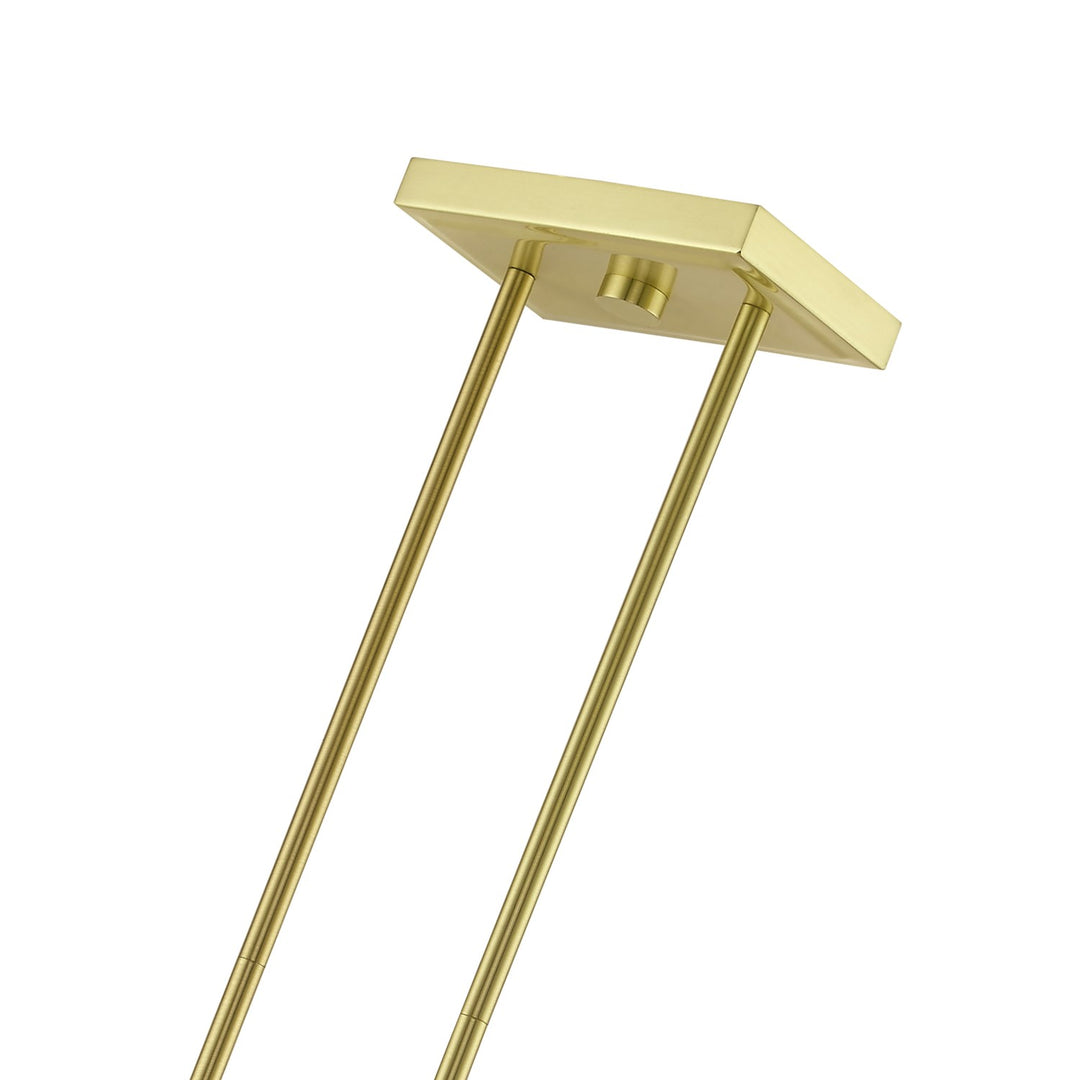 5 Light Satin Brass Linear Chandelier