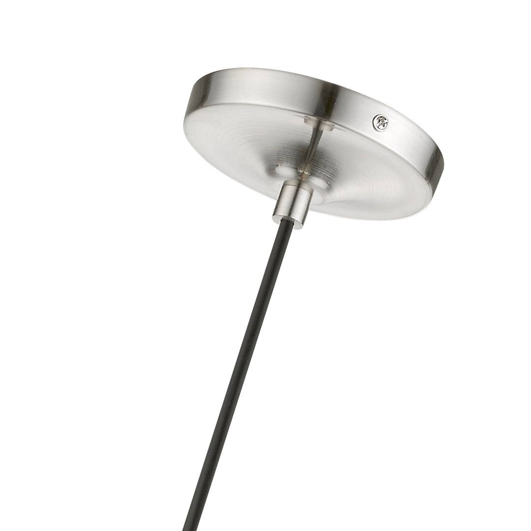 1 Light Brushed Nickel Pendant
