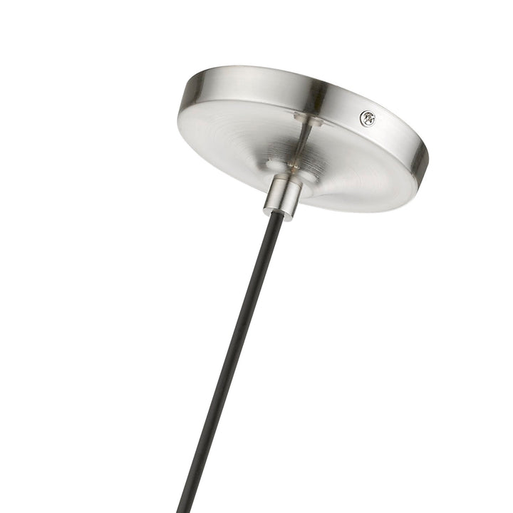 1 Light Brushed Nickel Pendant