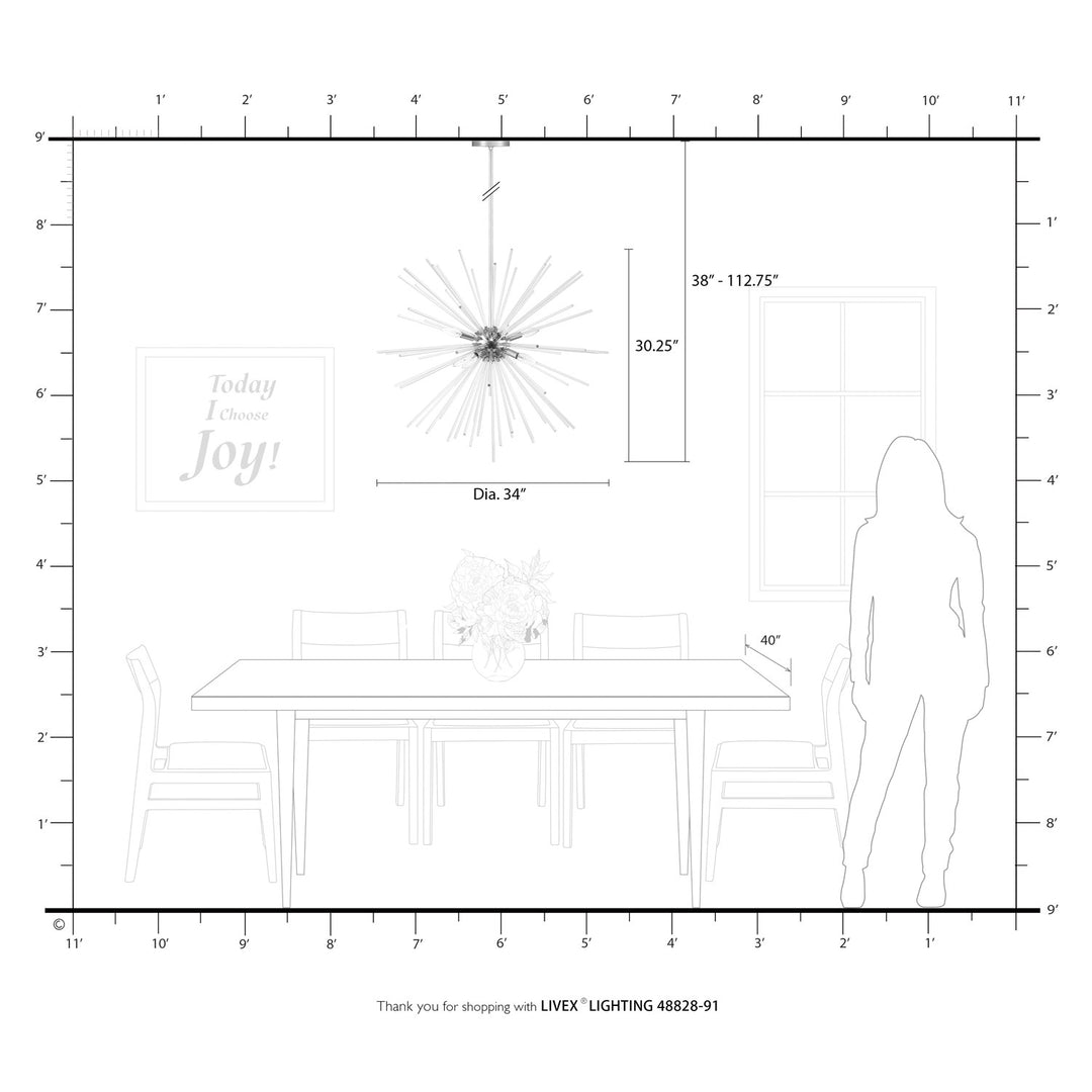 8 Light Brushed Nickel Large Foyer Chandelier
