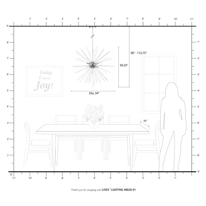 8 Light Brushed Nickel Large Foyer Chandelier