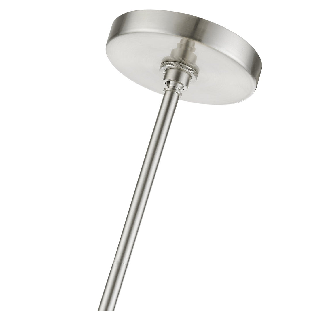 8 Light Brushed Nickel Pendant Chandelier