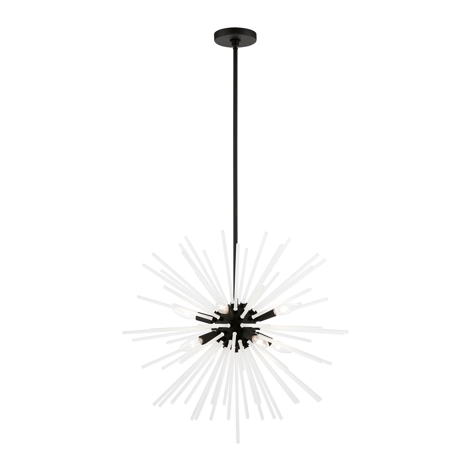 8 Light Black Pendant Chandelier by Livex Lighting