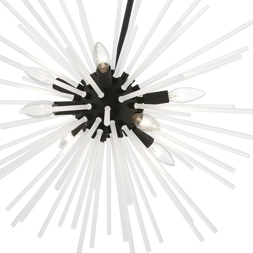 8 Light Black Pendant Chandelier