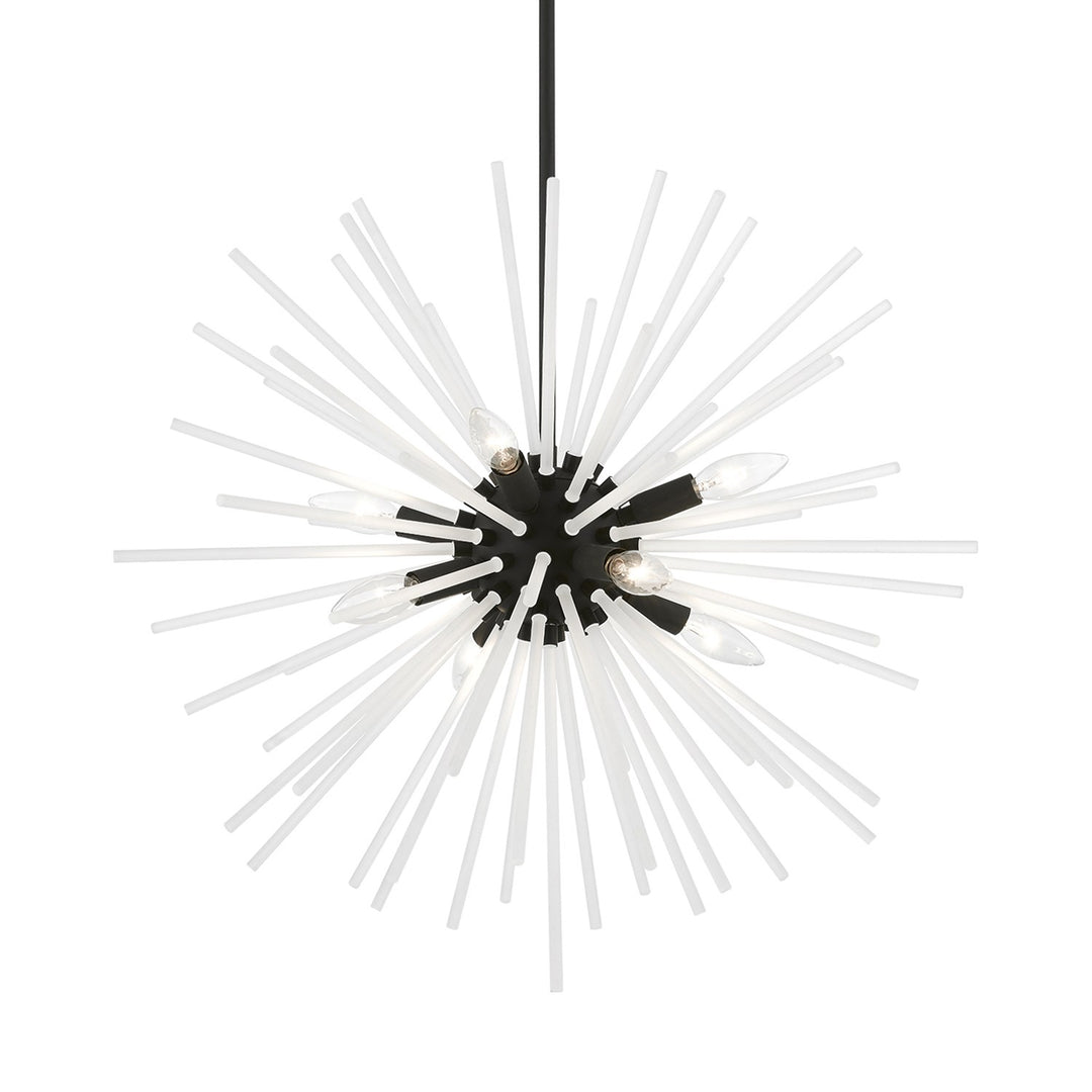 8 Light Black Pendant Chandelier