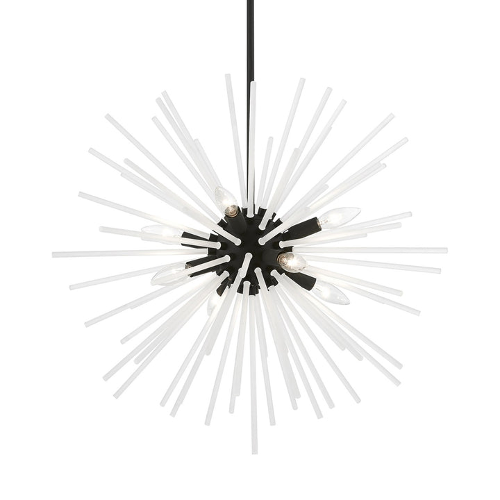 8 Light Black Pendant Chandelier