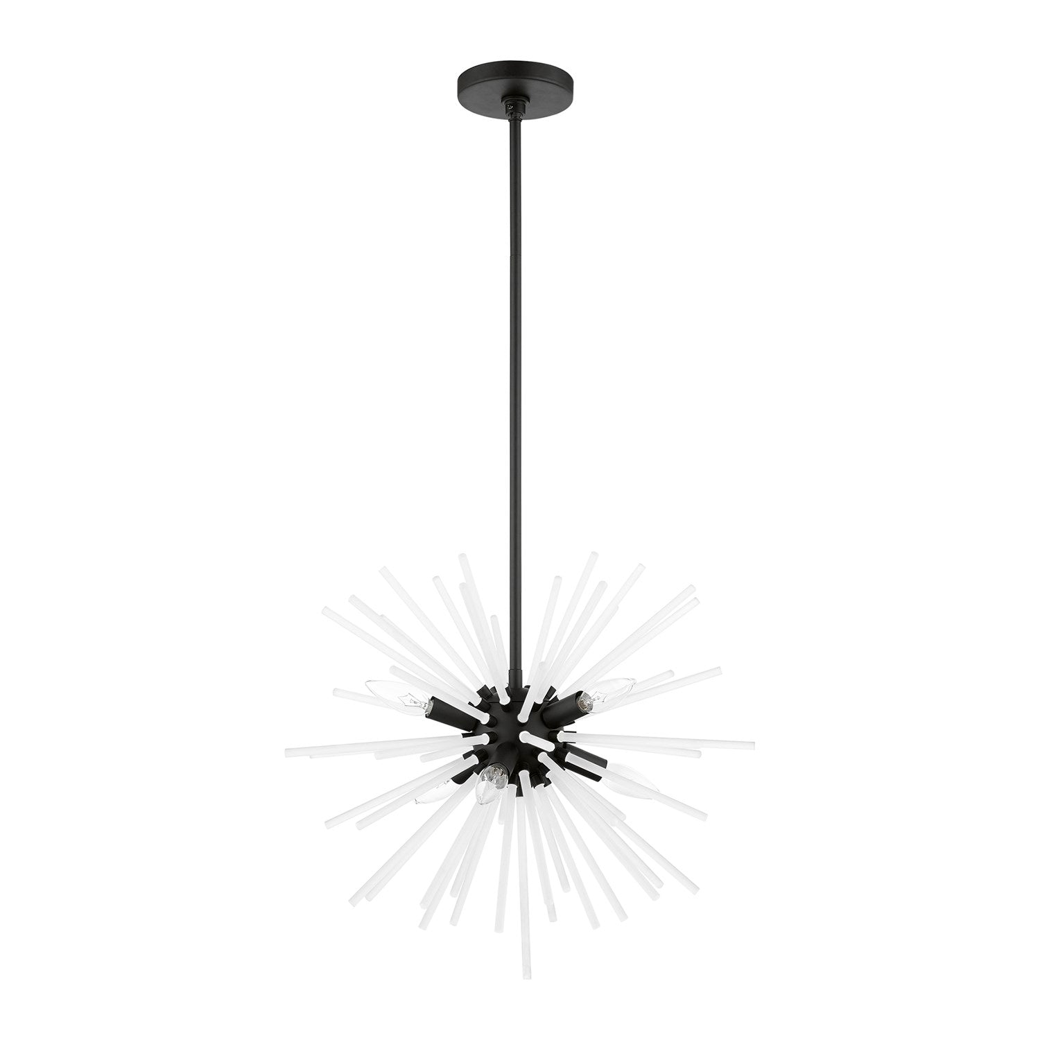 6 Light Black Pendant Chandelier