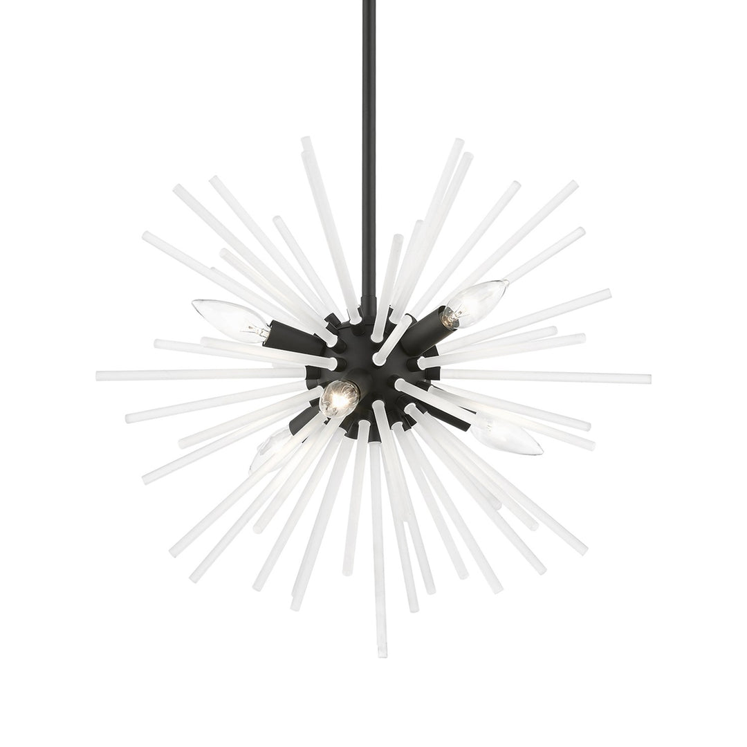6 Light Black Pendant Chandelier