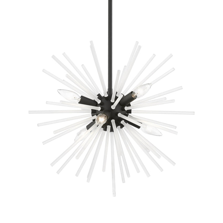 6 Light Black Pendant Chandelier