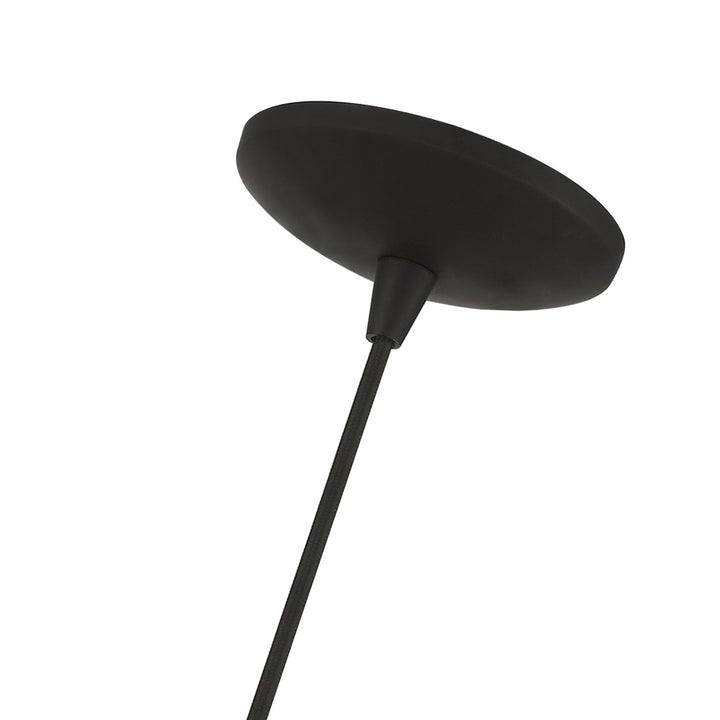 3 Light Black With Brushed Nickel Accents Pendant