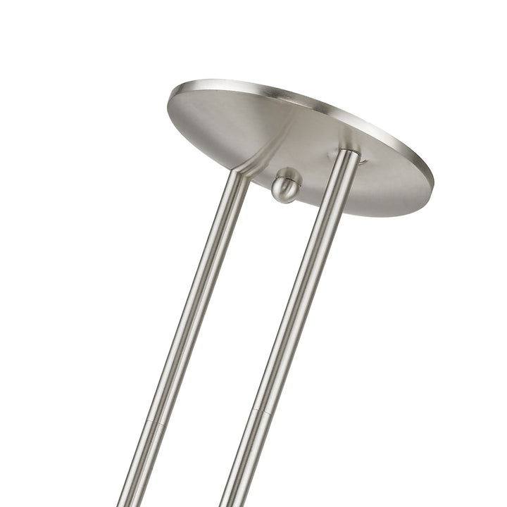 3 Light Brushed Nickel Linear Chandelier