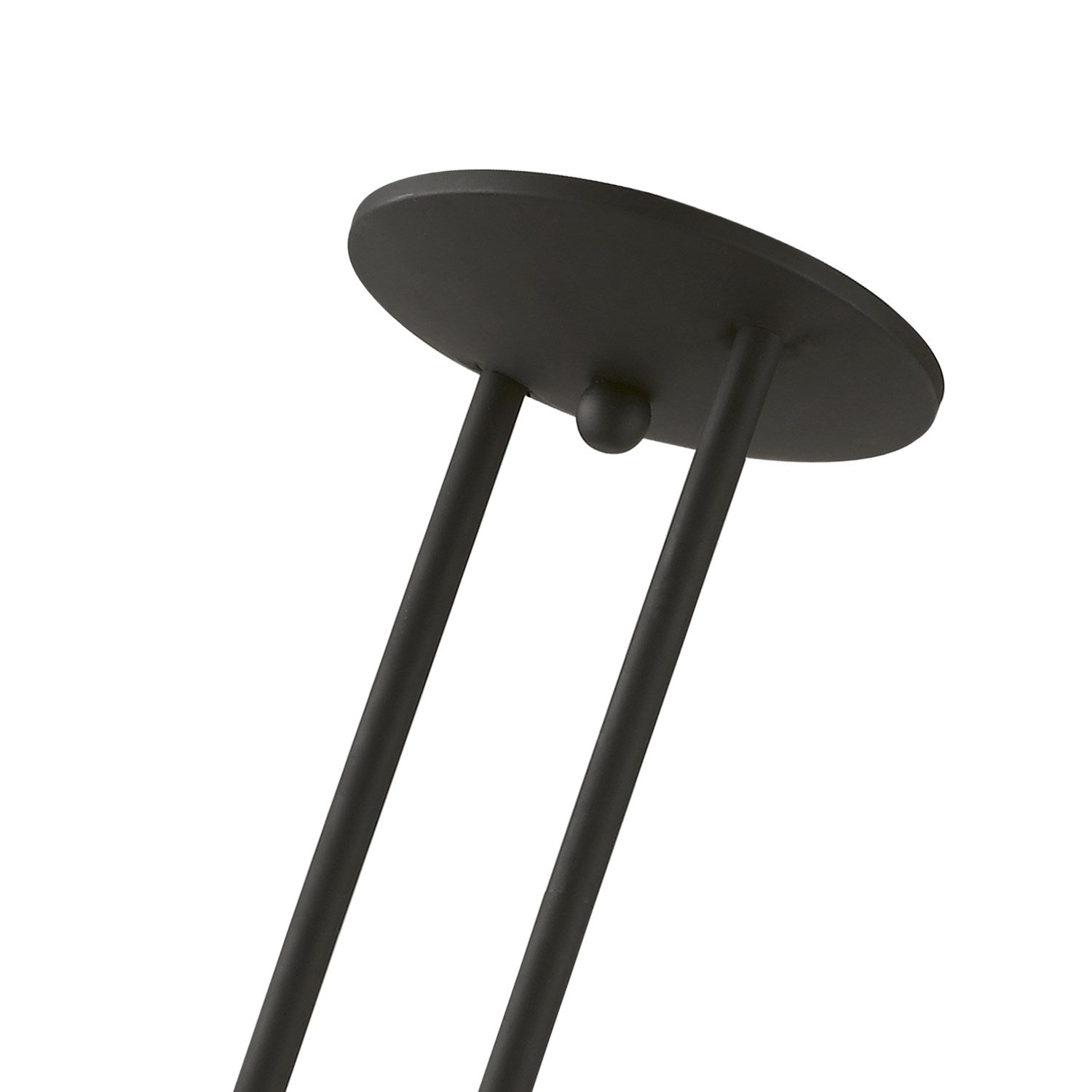 3 Light Black With Brushed Nickel Accents Linear Chandelier