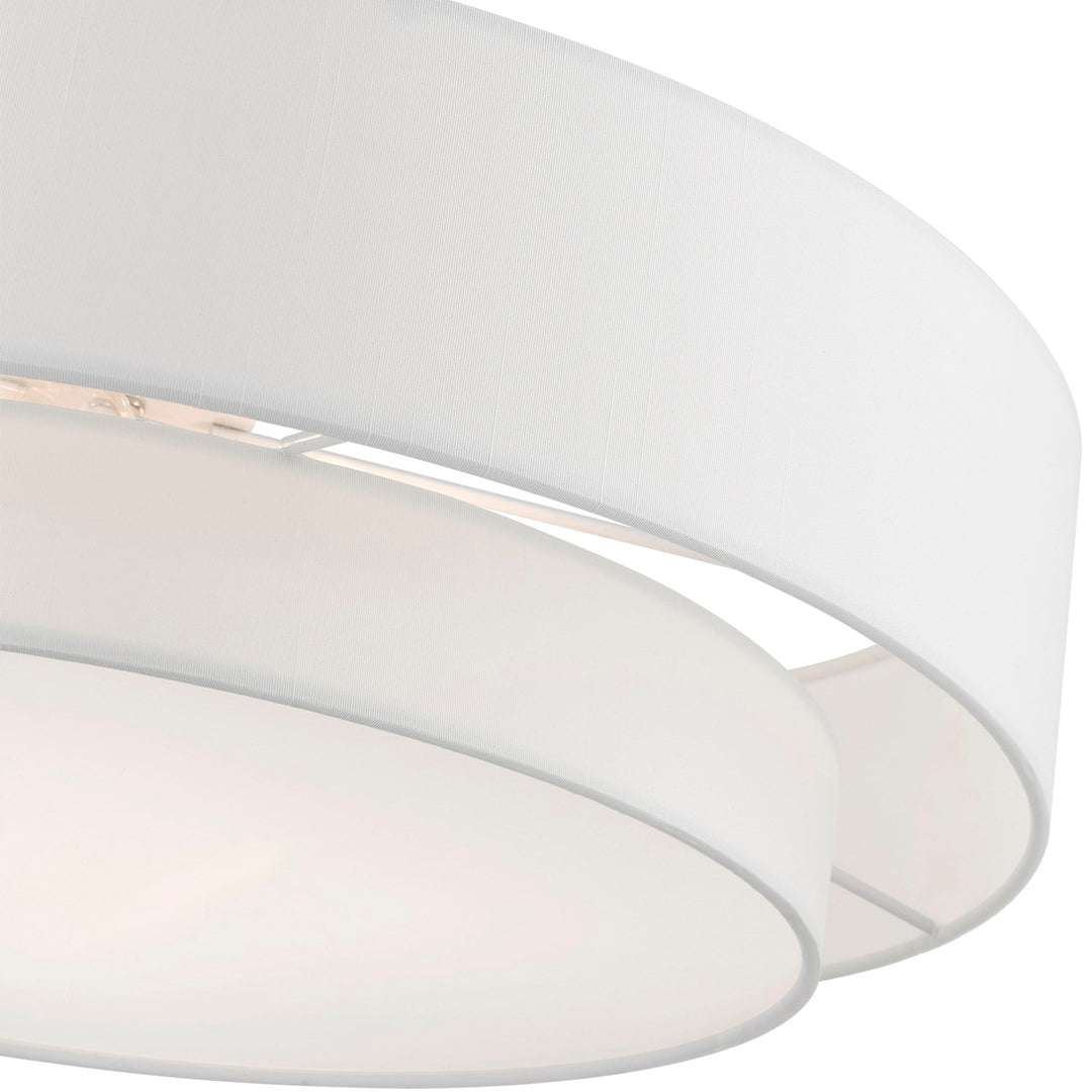 4 Light Brushed Nickel Semi-Flush