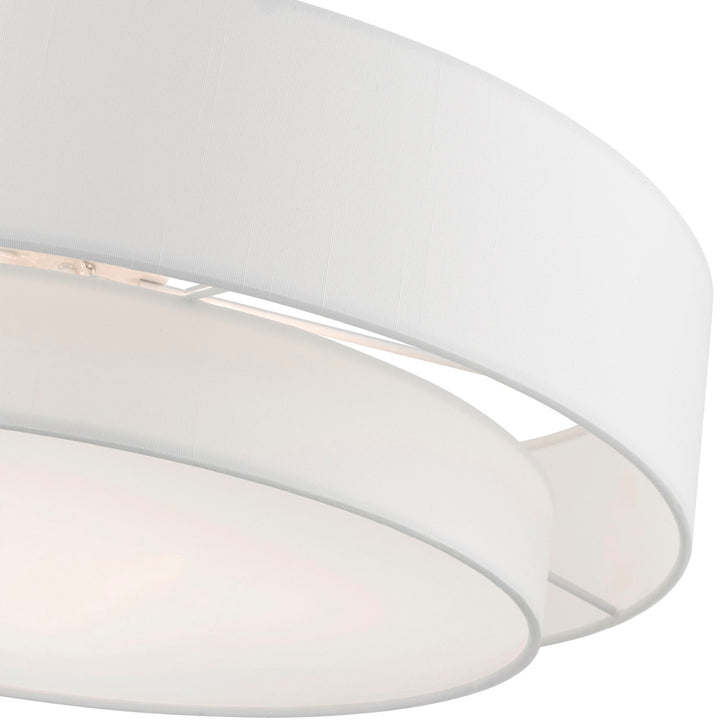 4 Light Brushed Nickel Semi-Flush