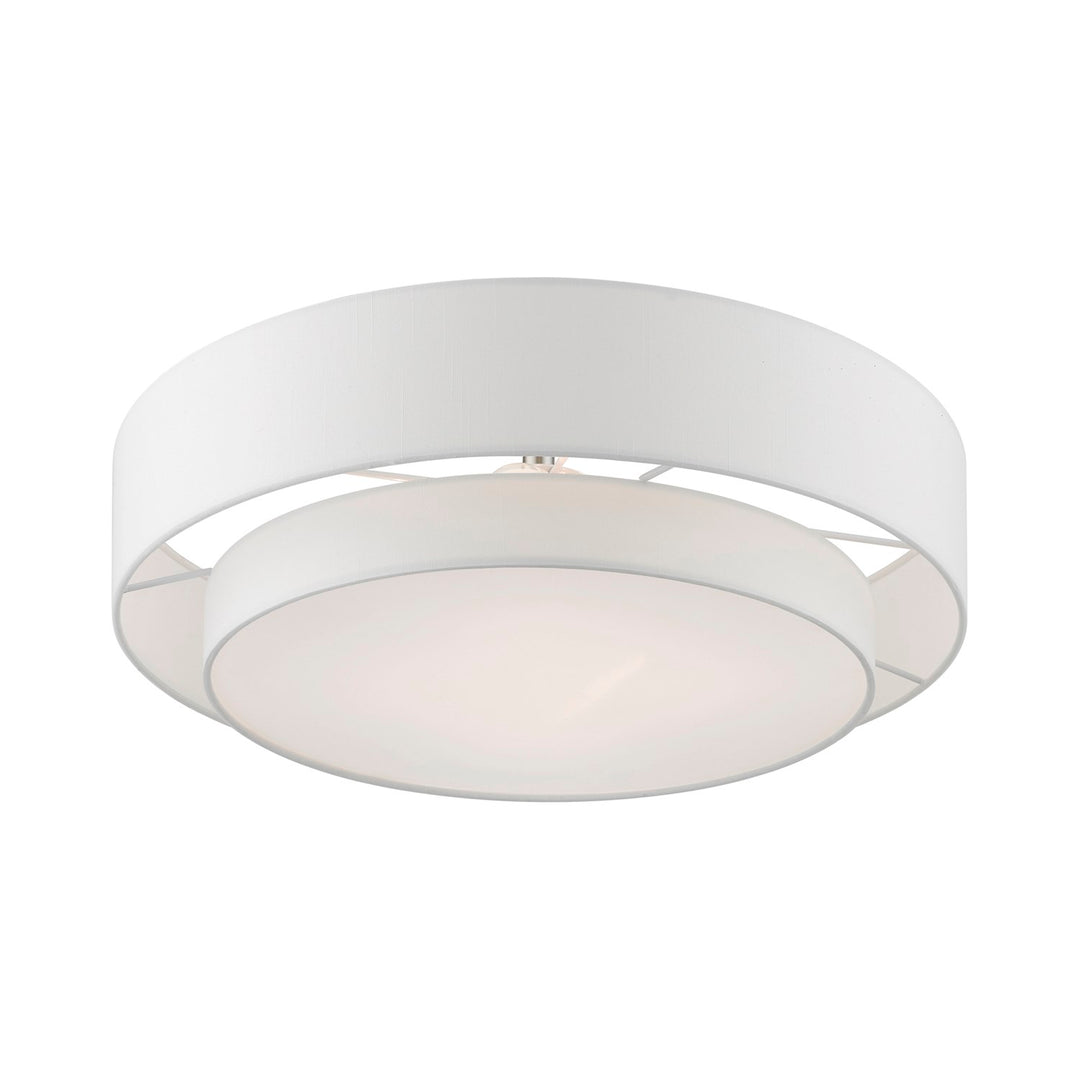 4 Light Brushed Nickel Semi-Flush