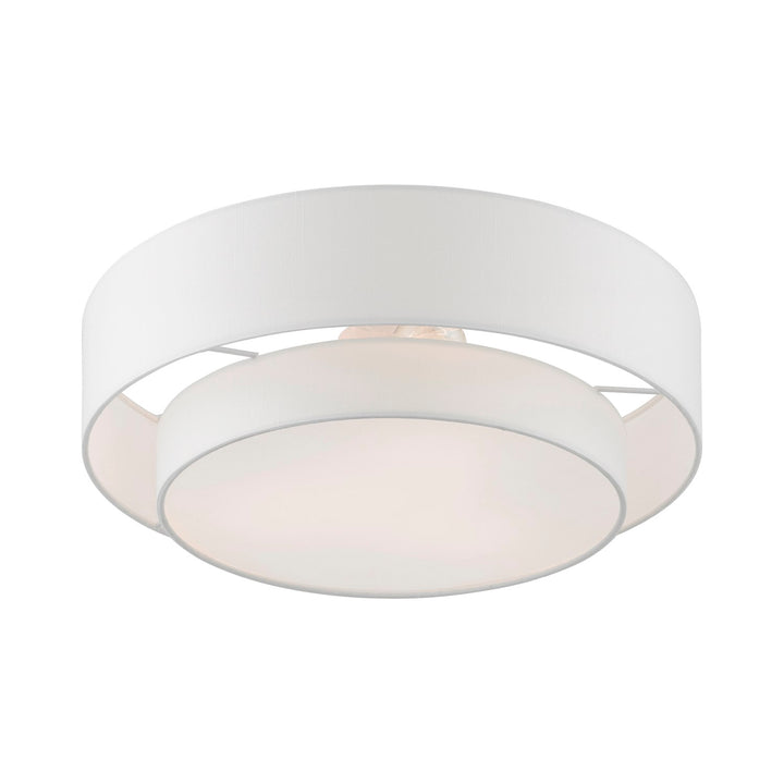 3 Light Brushed Nickel Semi-Flush
