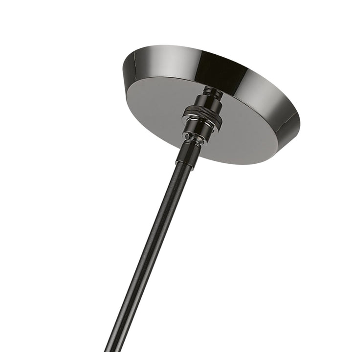 12 Light Black Chrome Chandelier