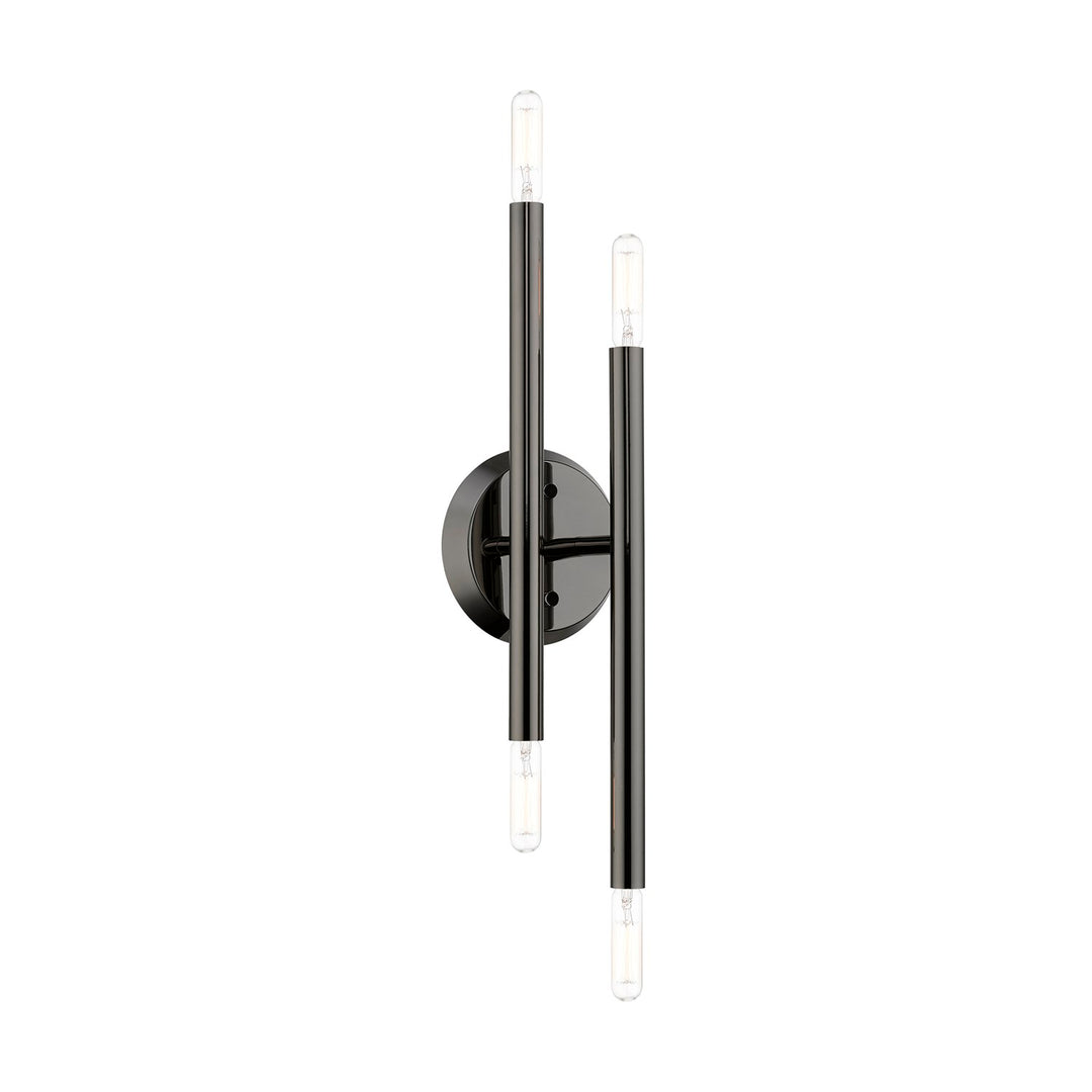 4 Light Black Chrome Ada Sconce by Livex Lighting