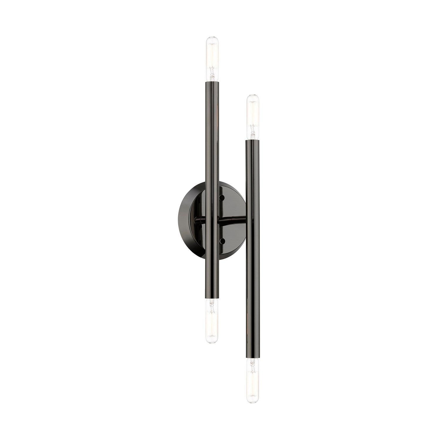 4 Light Black Chrome Ada Sconce by Livex Lighting
