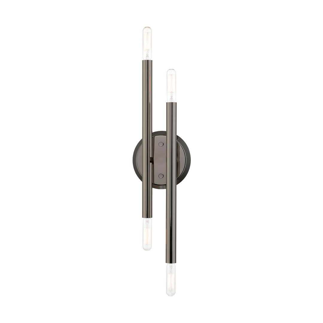 4 Light Black Chrome Ada Sconce
