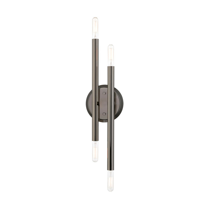 4 Light Black Chrome Ada Sconce