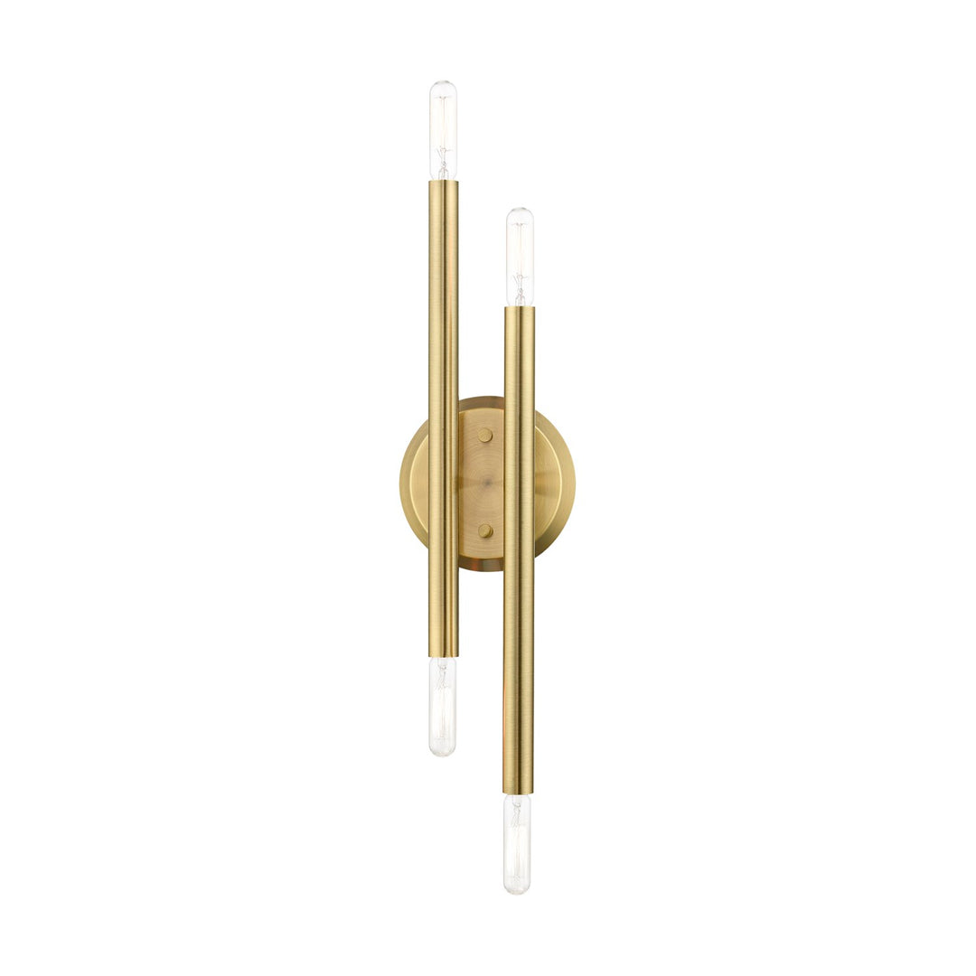 4 Light Antique Brass Ada Sconce