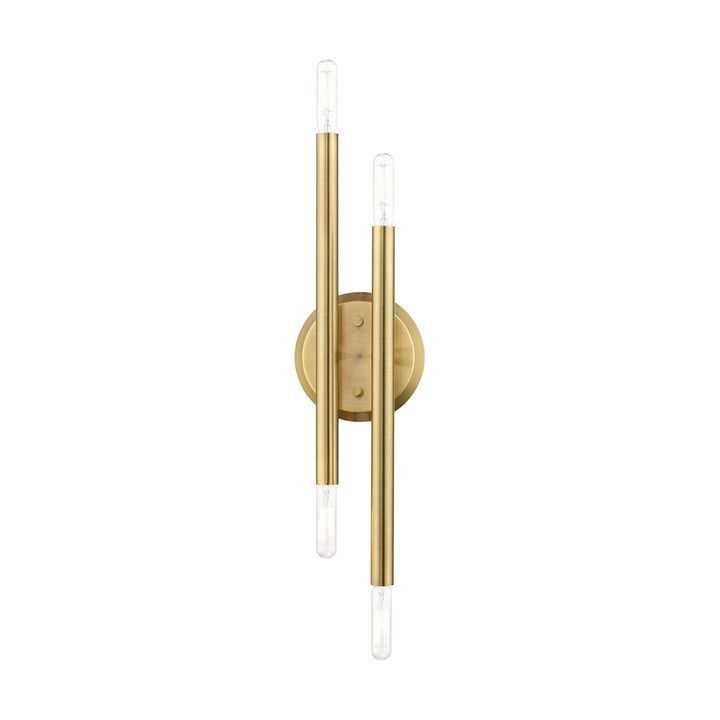 4 Light Antique Brass Ada Sconce