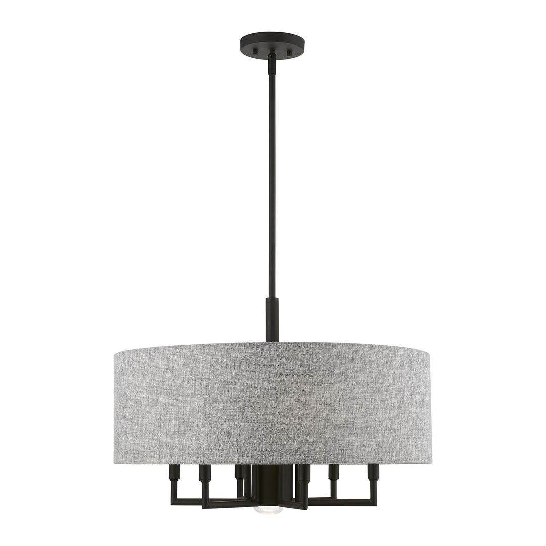 7 Light Black Pendant Chandelier