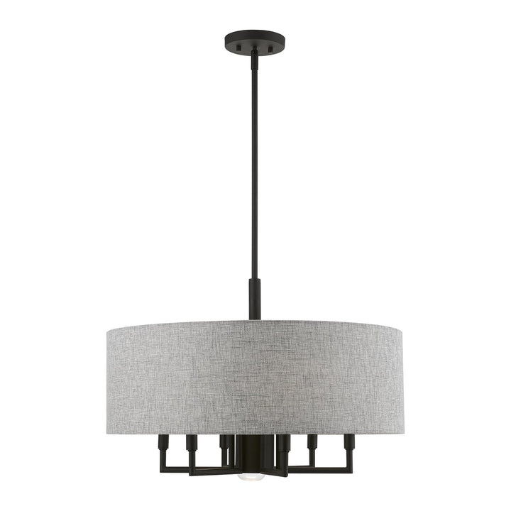 7 Light Black Pendant Chandelier