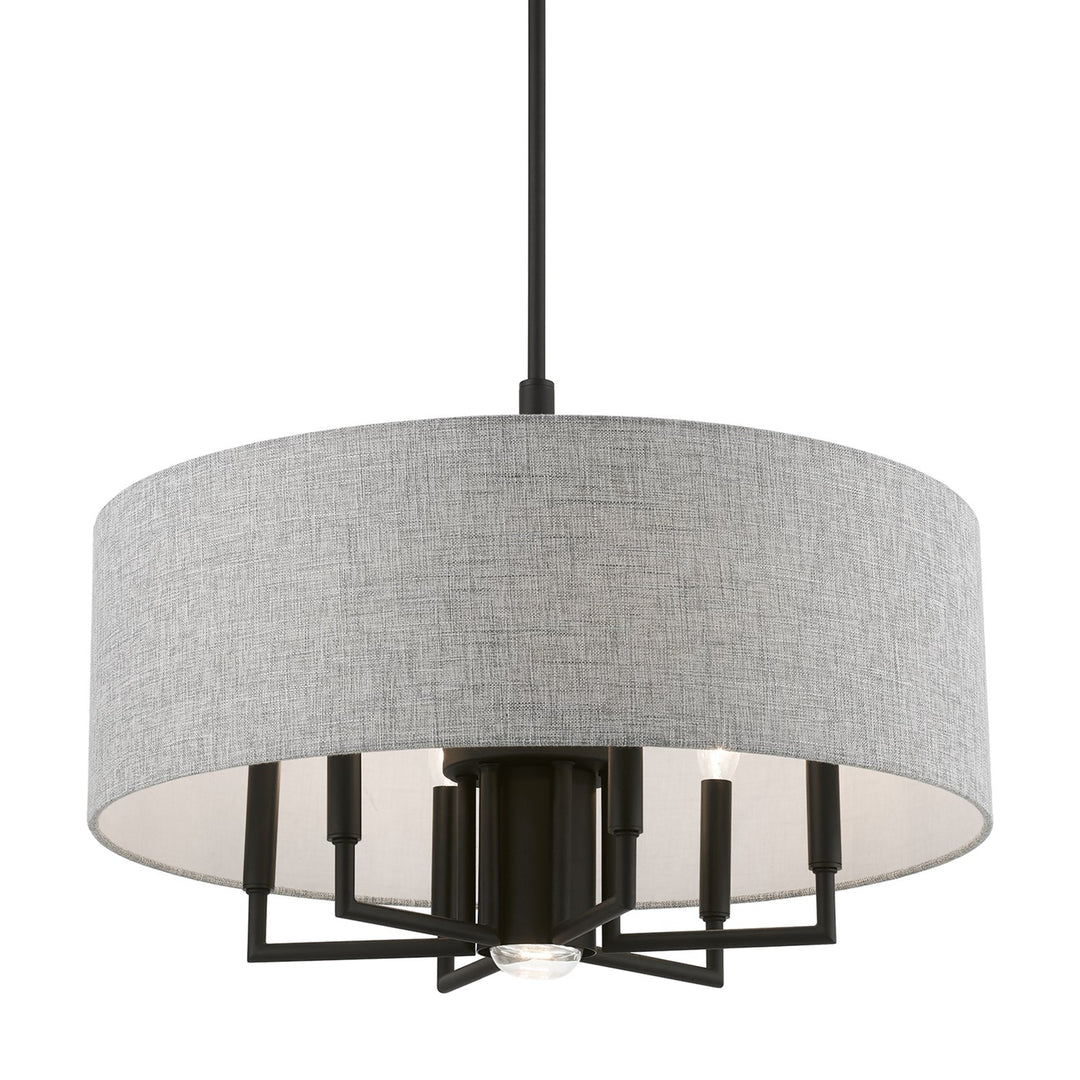 7 Light Black Pendant Chandelier