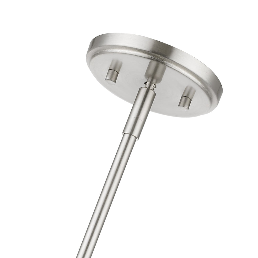 6 Light Brushed Nickel Chandelier